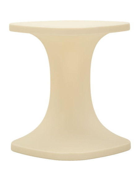 Bout de canapé design Carré 42 cm Plastique Blanc Ibiza 