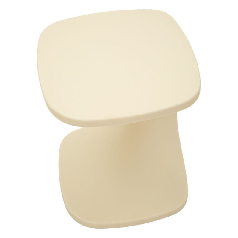 Bout de canapé design Carré 42 cm Plastique Blanc Ibiza 