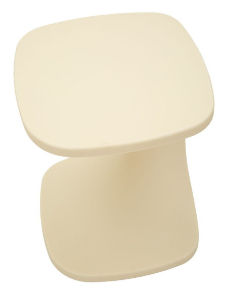 Bout de canapé design Carré 42 cm Plastique Blanc Ibiza 