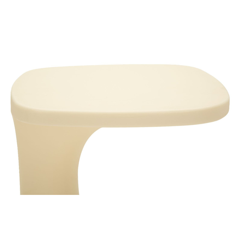 Bout de canapé design Carré 42 cm Plastique Blanc Ibiza 