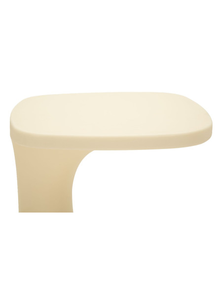 Bout de canapé design Carré 42 cm Plastique Blanc Ibiza 