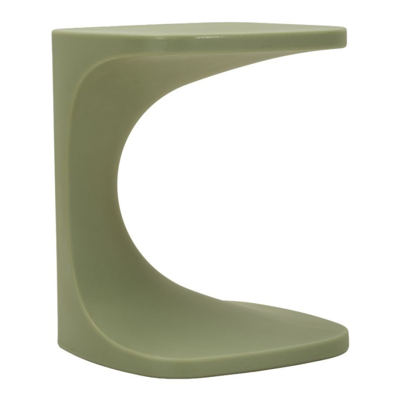 Bout de canapé design Carré 42 cm Plastique Vert Ibiza 