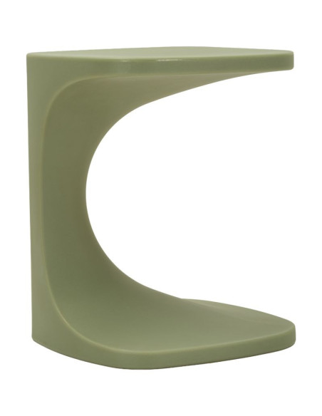 Bout de canapé design Carré 42 cm Plastique Vert Ibiza 