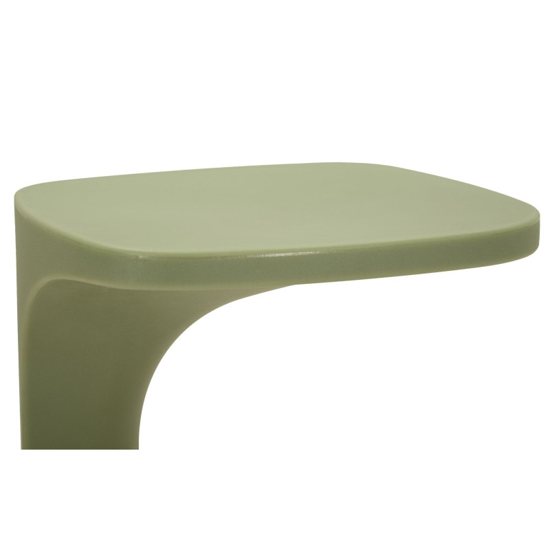 Bout de canapé design Carré 42 cm Plastique Vert Ibiza 