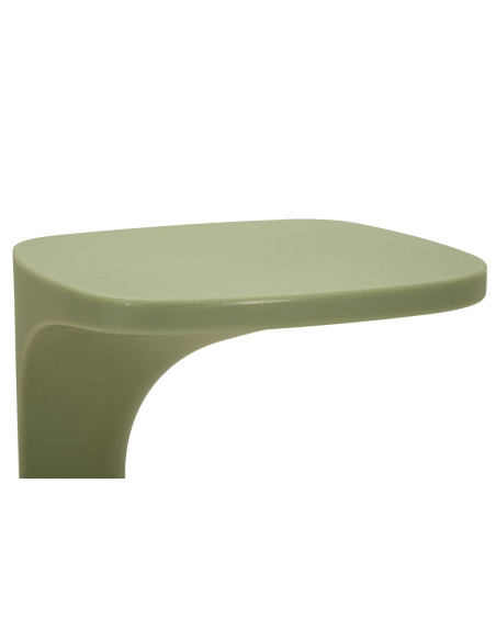 Bout de canapé design Carré 42 cm Plastique Vert Ibiza 
