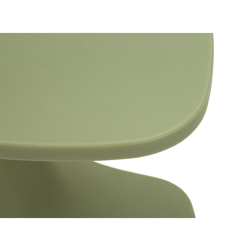 Bout de canapé design Carré 42 cm Plastique Vert Ibiza 