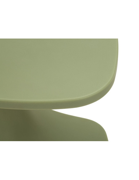 Bout de canapé design Carré 42 cm Plastique Vert Ibiza 