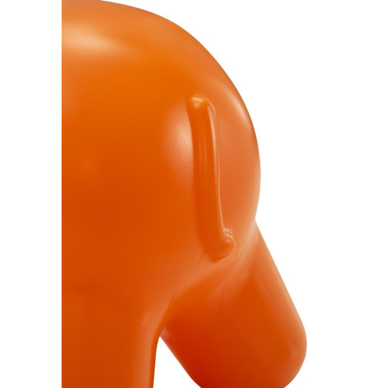 Tabouret design pour enfant Éléphant Plastique Orange Ele 