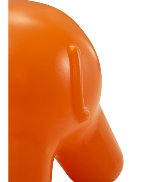 Tabouret design pour enfant Éléphant Plastique Orange Ele 