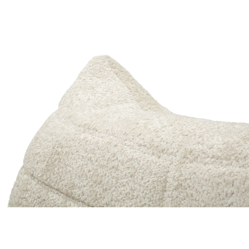 Fauteuil design bouclette Tissu Blanc Bouclé Éponge Mask 