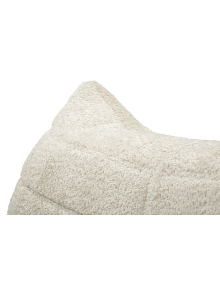 Fauteuil design bouclette Tissu Blanc Bouclé Éponge Mask 