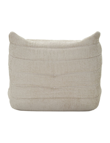 Fauteuil design bouclette Tissu Blanc Bouclé Éponge Mask 