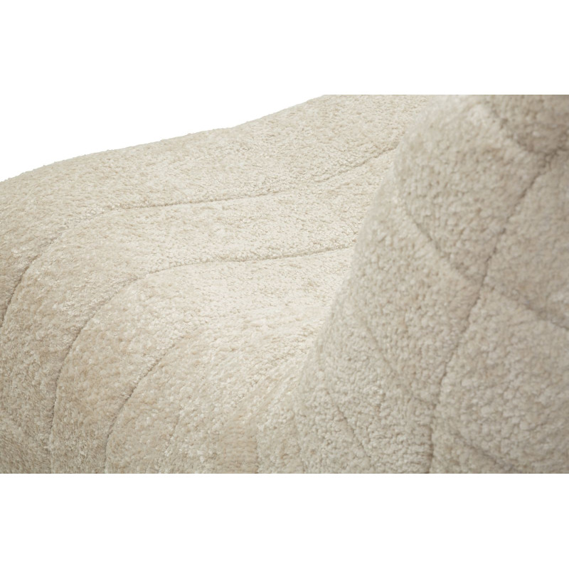 Fauteuil design bouclette Tissu Blanc Bouclé Éponge Mask 
