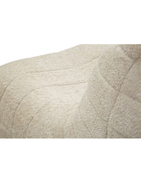 Fauteuil design bouclette Tissu Blanc Bouclé Éponge Mask 