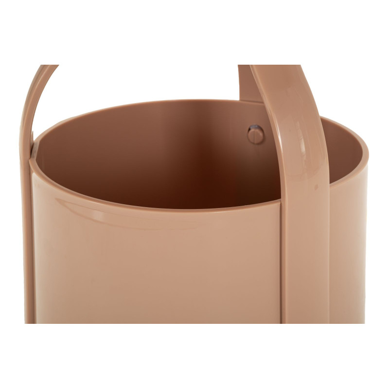 Table d'appoint design avec poignée & rangement Ronde 44 cm Plastique Rose Iris 