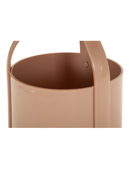 Table d'appoint design avec poignée & rangement Ronde 44 cm Plastique Rose Iris 