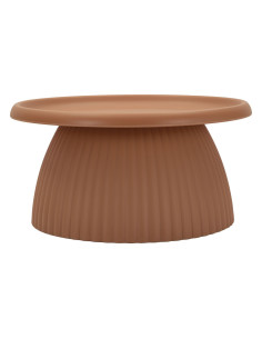 Table basse design Ronde 70 cm Plastique Terracotta Geax 