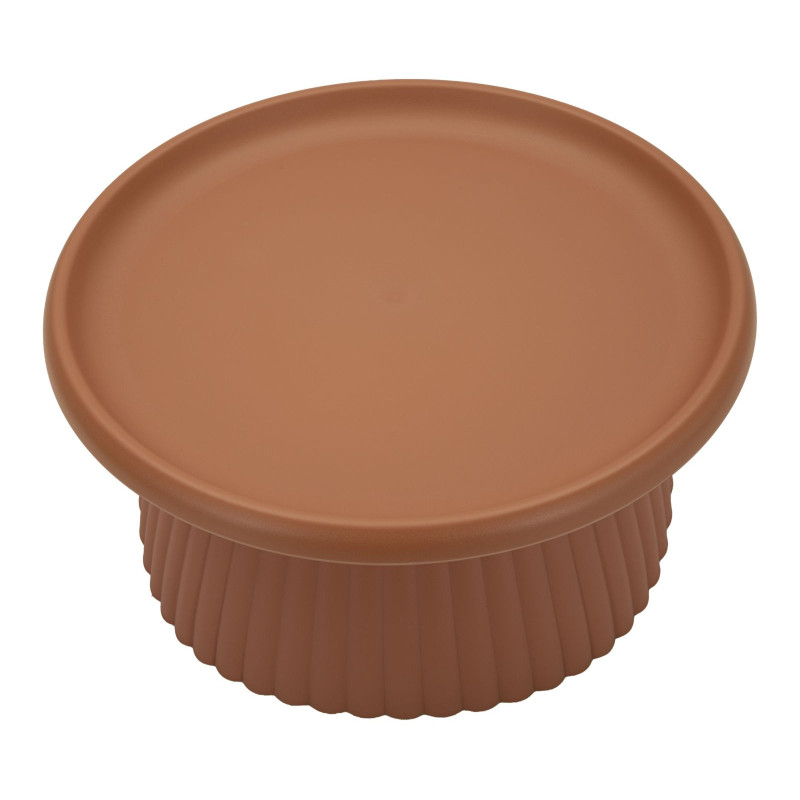 Table basse design Ronde 70 cm Plastique Terracotta Geax 