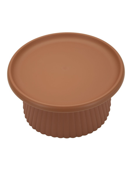 Table basse design Ronde 70 cm Plastique Terracotta Geax 