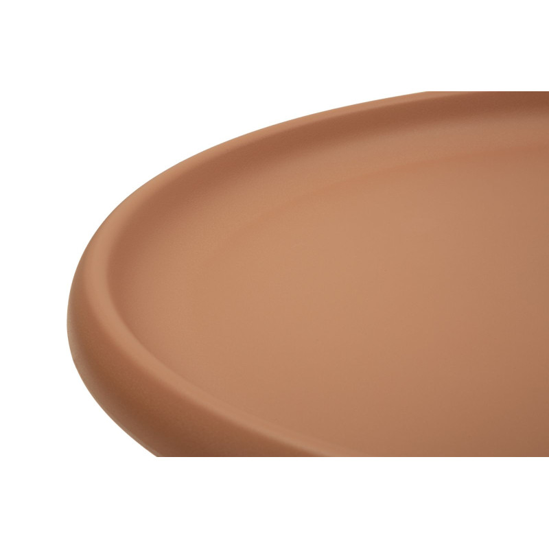 Table basse design Ronde 70 cm Plastique Terracotta Geax 