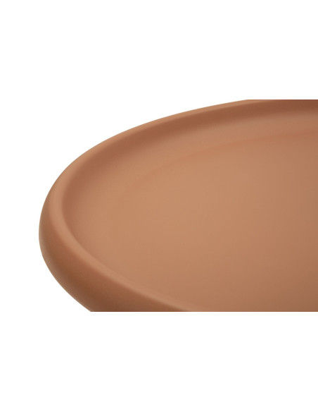 Table basse design Ronde 70 cm Plastique Terracotta Geax 