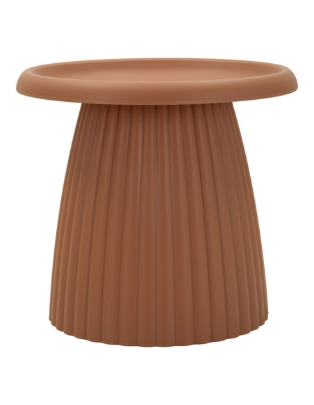 Table basse design Ronde 50 cm Plastique Terracotta Geax 