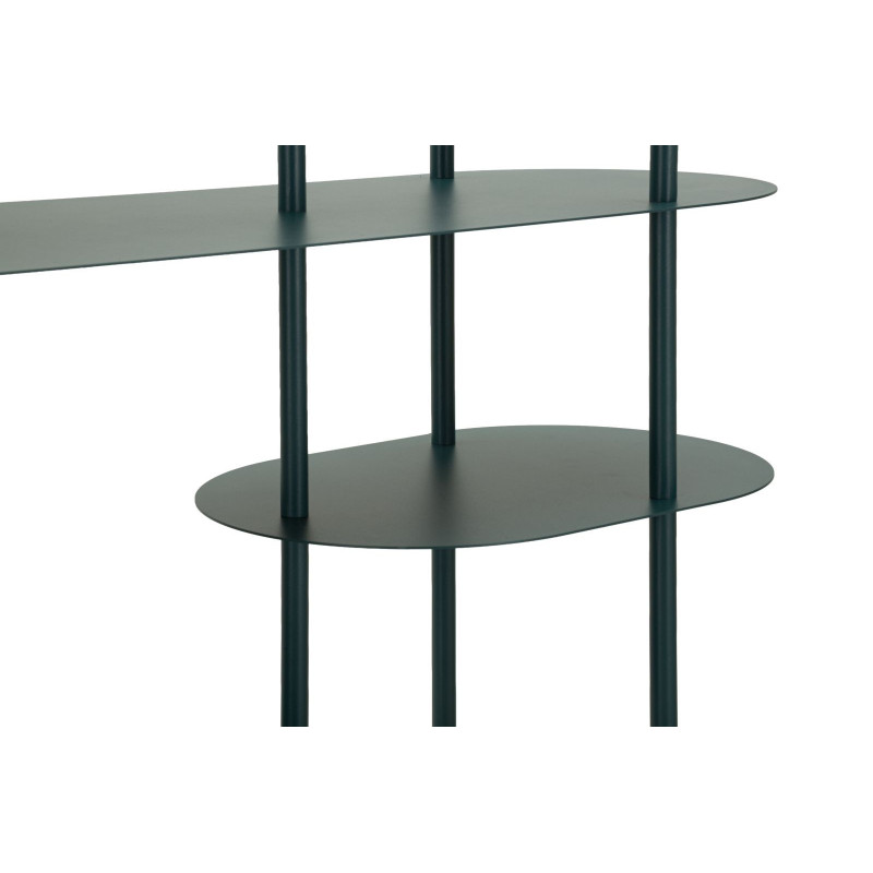 Étagère design Ovale 5 niveaux Métal Bleu canard Saturno 