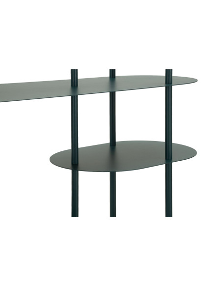 Étagère design Ovale 5 niveaux Métal Bleu canard Saturno 