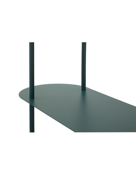 Étagère design Ovale 5 niveaux Métal Bleu canard Saturno 