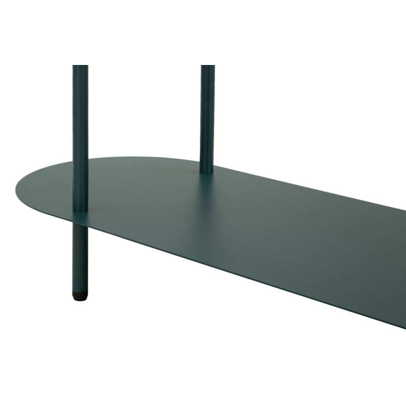 Étagère design Ovale 5 niveaux Métal Bleu canard Saturno 