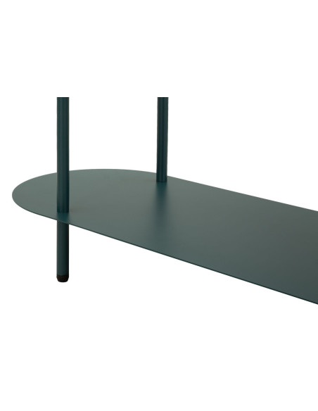 Étagère design Ovale 5 niveaux Métal Bleu canard Saturno 