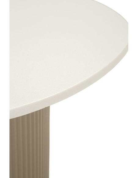 Table basse design Organique Métal Gris Bois MDF Blanc Marbre artificiel Frankfurt 