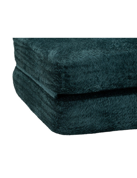 Fauteuil Chauffeuse design Bouclette Tissu Bleu canard Bouclé Éponge Faster 
