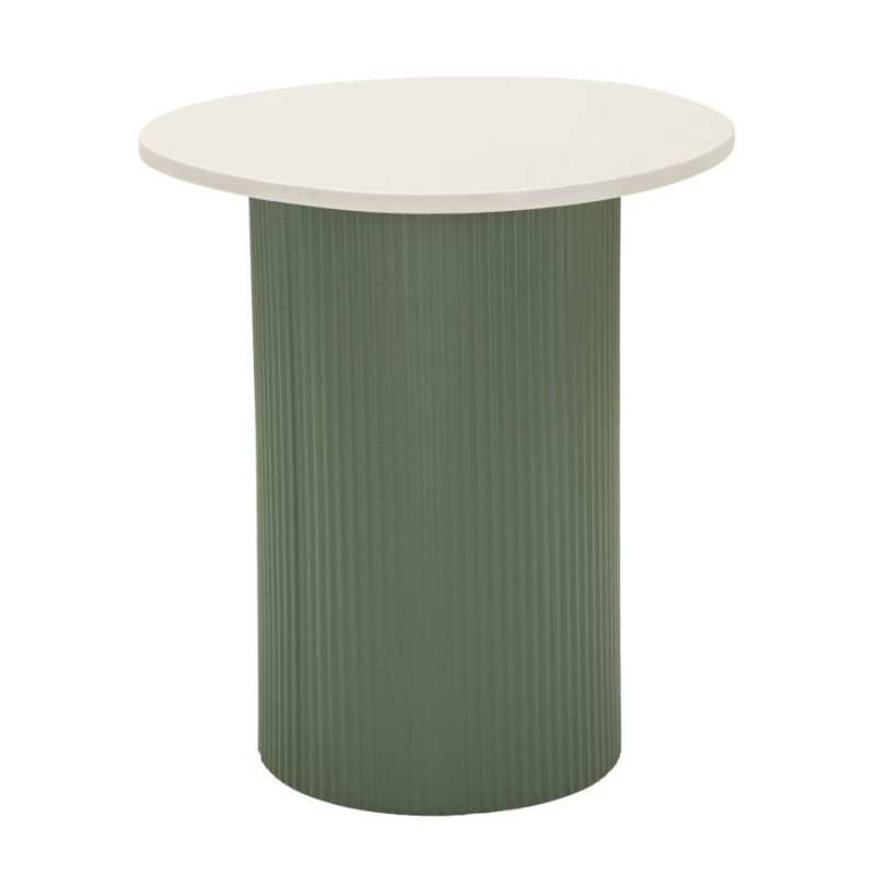 Table basse design Organique Métal Vert Bois MDF Blanc Marbre artificiel Frankfurt 