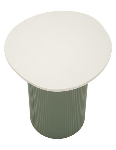 Table basse design Organique Métal Vert Bois MDF Blanc Marbre artificiel Frankfurt 