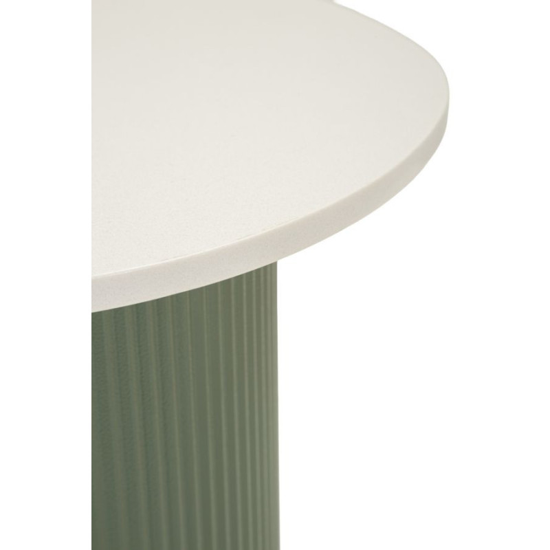Table basse design Organique Métal Vert Bois MDF Blanc Marbre artificiel Frankfurt 