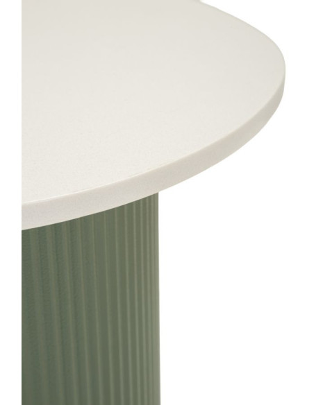 Table basse design Organique Métal Vert Bois MDF Blanc Marbre artificiel Frankfurt 