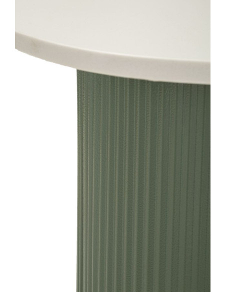 Table basse design Organique Métal Vert Bois MDF Blanc Marbre artificiel Frankfurt 
