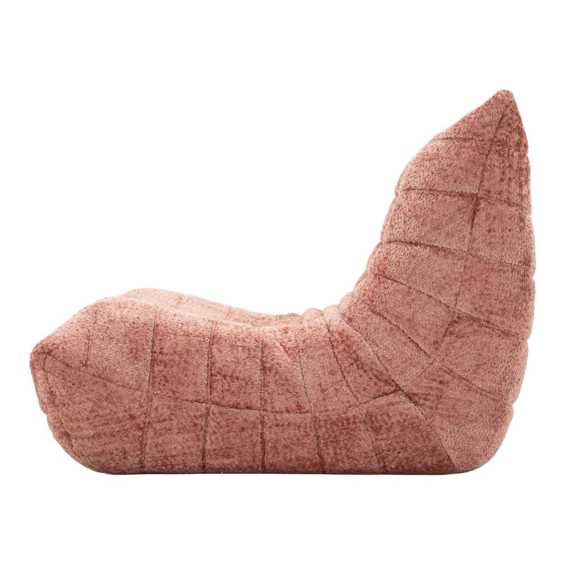 Fauteuil design bouclette Tissu Rose Bouclé Éponge Mask 