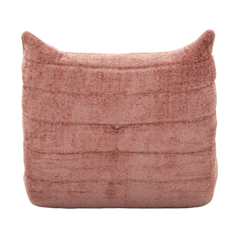 Fauteuil design bouclette Tissu Rose Bouclé Éponge Mask 