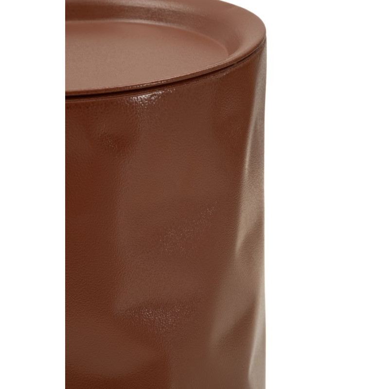 Lot de 2 Sellettes design Ronde Métal Rouge Taupe Norimberga 