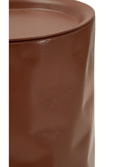 Lot de 2 Sellettes design Ronde Métal Rouge Taupe Norimberga 