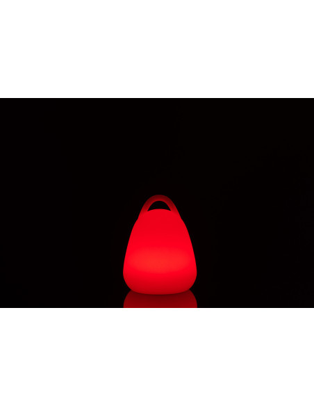 Lampe à poser Led 16 couleurs Lanterne Rock en Plastique Blanc - 3