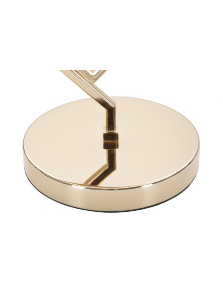 Lampe à poser design art déco Métal Doré Tissu Blanc Move H 56 cm 