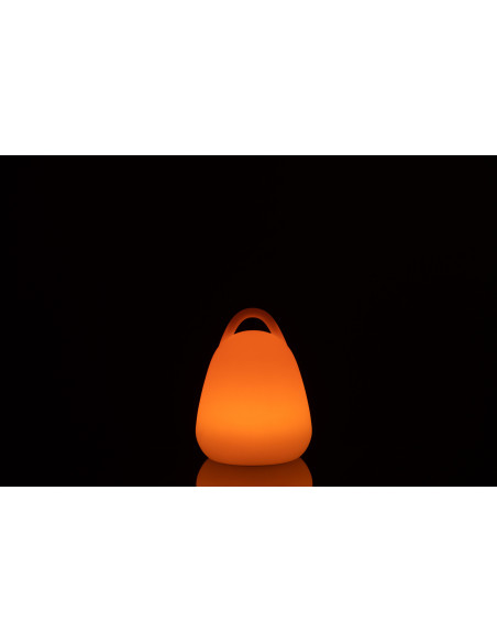 Lampe à poser Led 16 couleurs Lanterne Rock en Plastique Blanc - 4