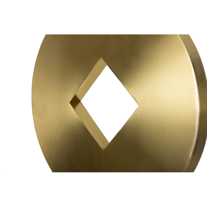 Grand Lampadaire sur pied design art déco Métal Doré Tissu Blanc Coin H 151 cm 