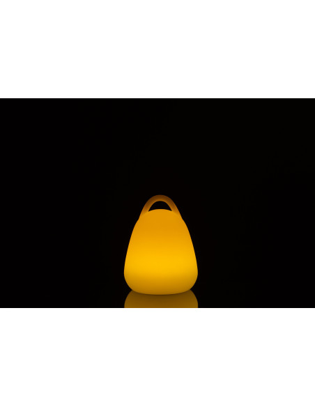 Lampe à poser Led 16 couleurs Lanterne Rock en Plastique Blanc - 5