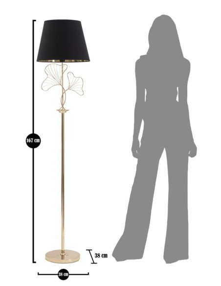 LAMPADA DA TERRA LEAVES CM Ø 38X167 