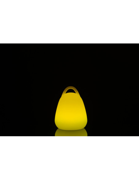 Lampe à poser Led 16 couleurs Lanterne Rock en Plastique Blanc - 6