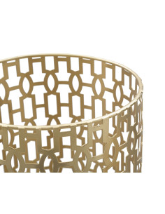 Porte parapluie design chic Rond Métal Doré Motif art déco Oblin H 47 cm 